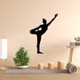 Wallity Yoga 19 Escultura de pared de metal negra